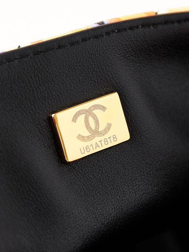 CC original fabric mini flap bag A69900 black