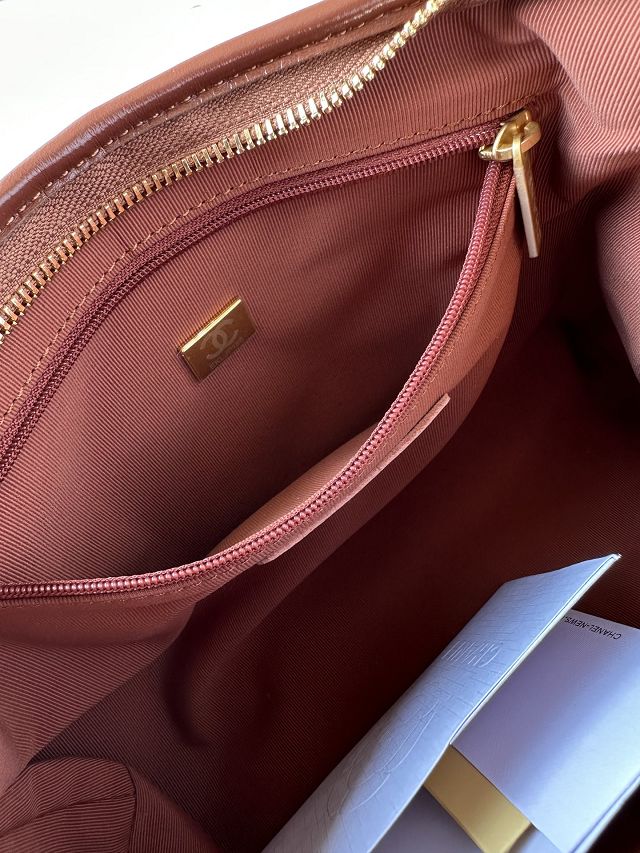 2024 CC original lambskin hobo handbag AS4912 brown