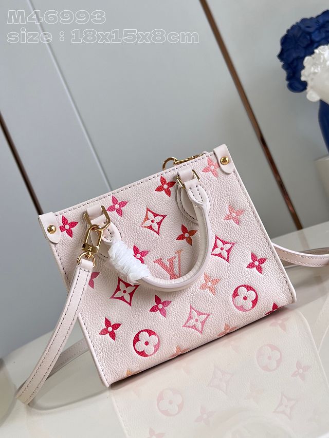 Louis vuitton original calfskin onthego BB M47115 white&pink