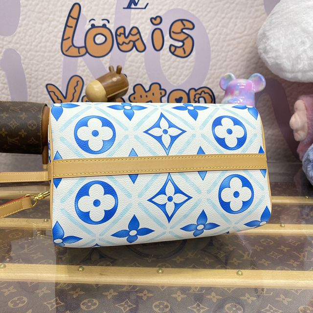 Louis vuitton original monogram canvas speedy 25 M11264 blue