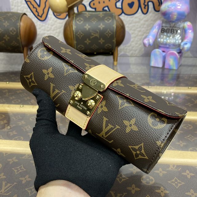 Louis vuitton original monogram canvas etui bijoux jewelry case M10145