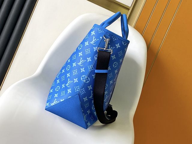 Louis vuitton original monogram canvas weekend tote bag M31010 blue