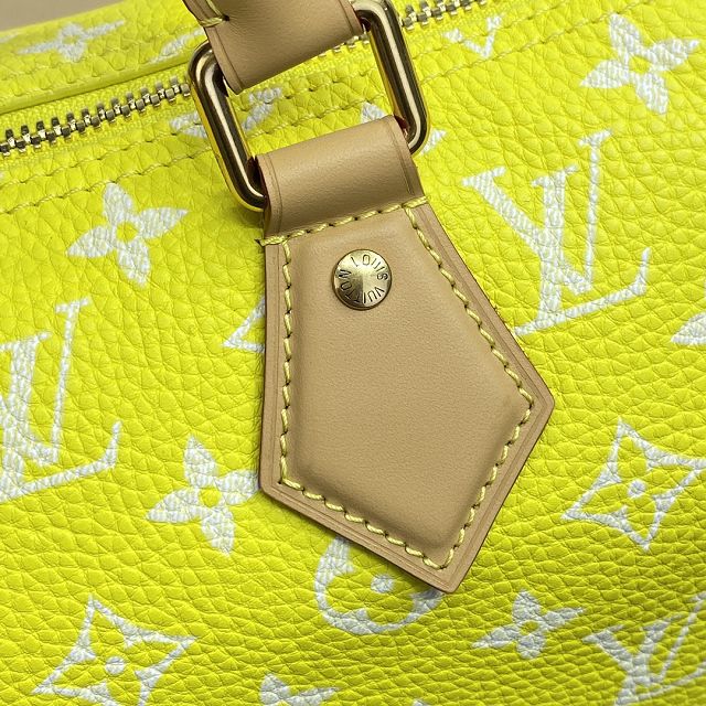 Louis vuitton original soft calfskin speedy P9 25 M24426 yellow