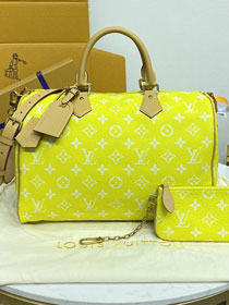 Louis vuitton original soft calfskin speedy P9 40 M24419 yellow