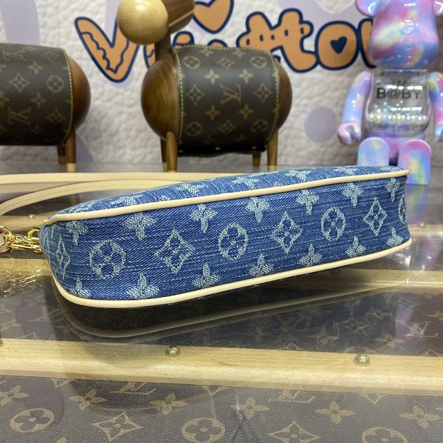 Louis vuitton original denim pochette accessoires M82692 blue