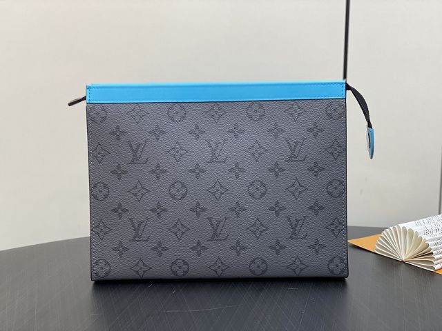 Louis vuitton original monogram eclipse voyage pochette M11466 grey