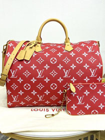 Louis vuitton original soft calfskin speedy P9 50 M46961 red