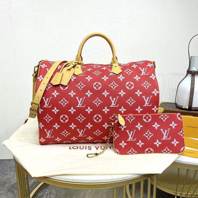 Louis vuitton original soft calfskin speedy P9 50 M46961 red