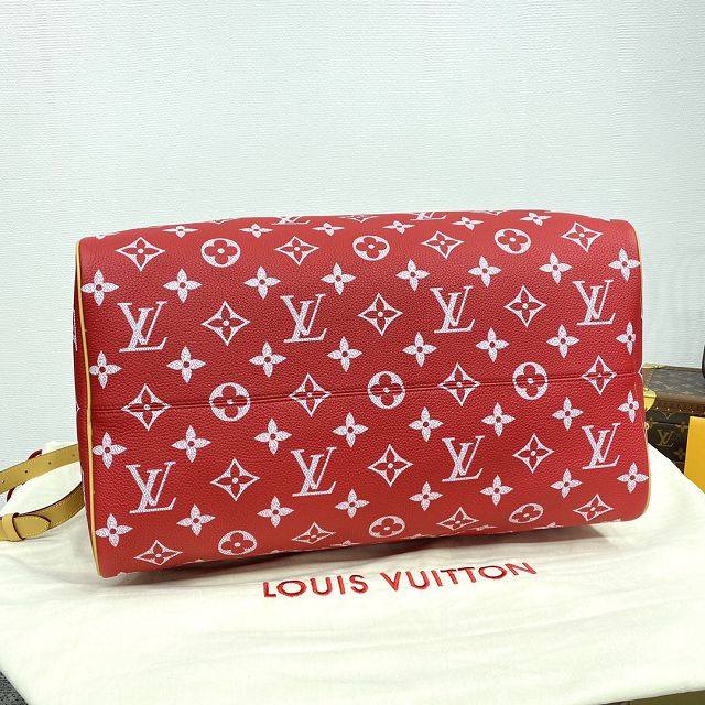 Louis vuitton original soft calfskin speedy P9 50 M46961 red