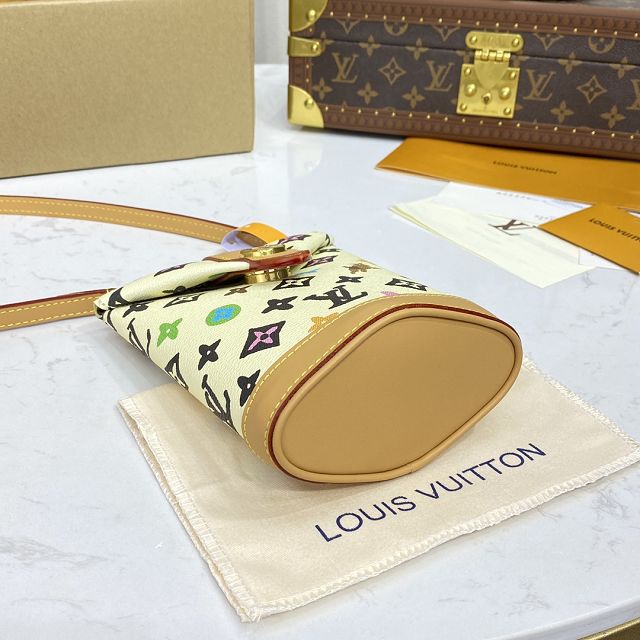 Louis vuitton original monogram canvas rush bumbag M24858 white