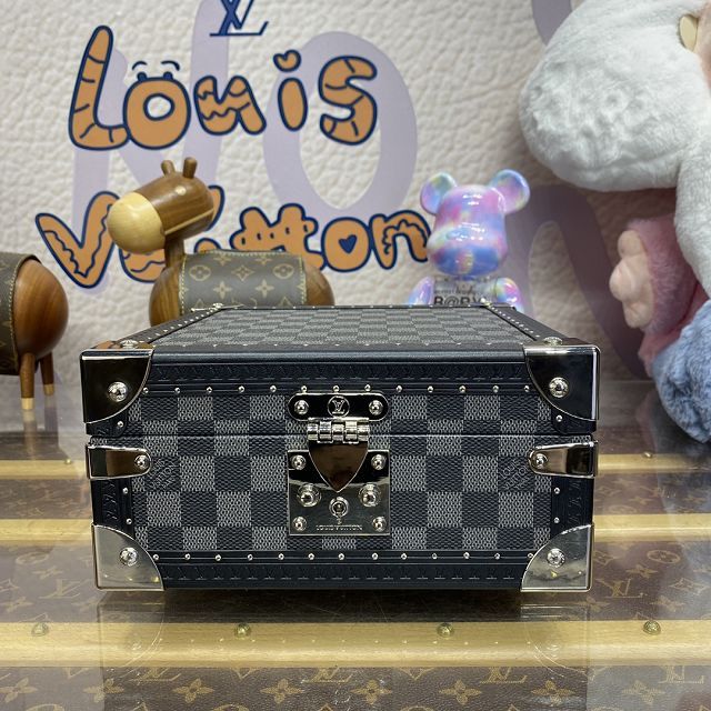 Louis vuitton original damier graphite jewelry box N13513