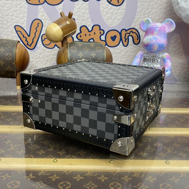 Louis vuitton original damier graphite jewelry box N13513