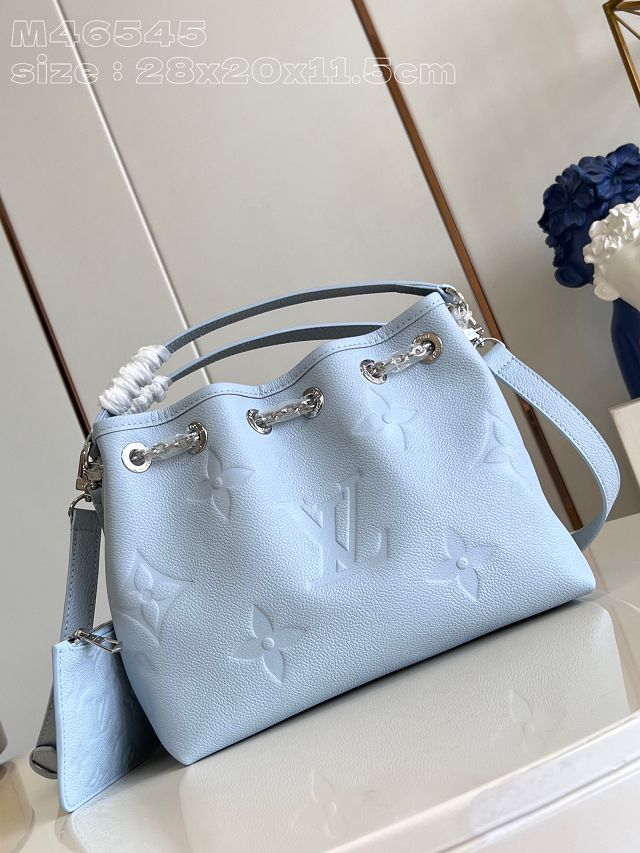 Louis vuitton original calfskin bundle bag M46545 light blue