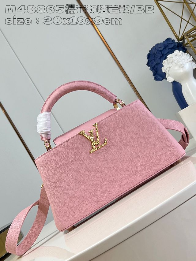 Louis vuitton original calfskin capucines east west MM M24666 pink