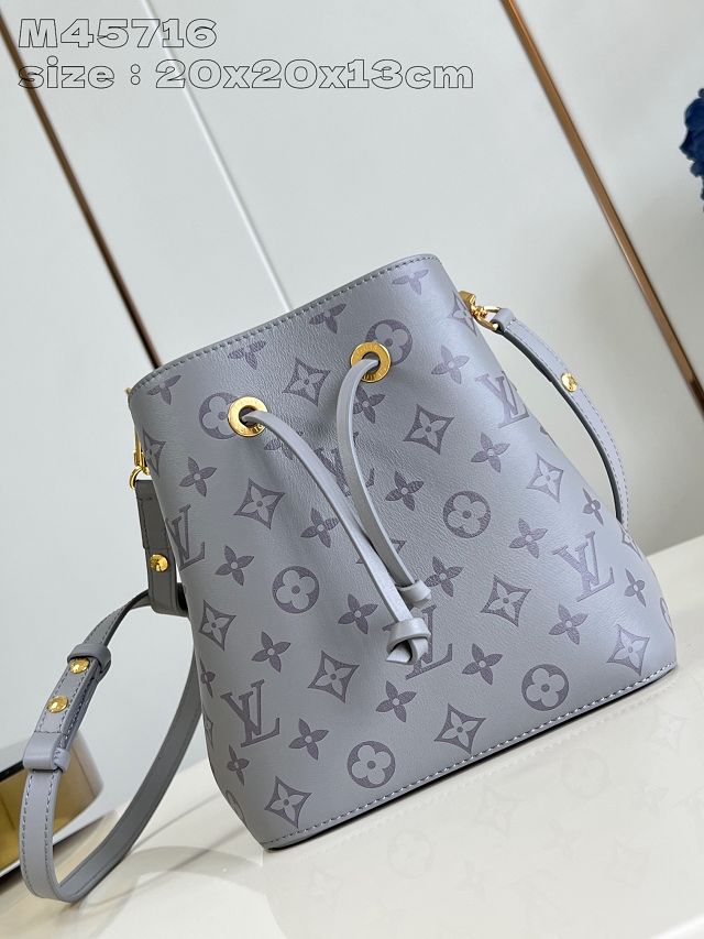 Louis vuitton original calfskin neonoe BB M12749 grey