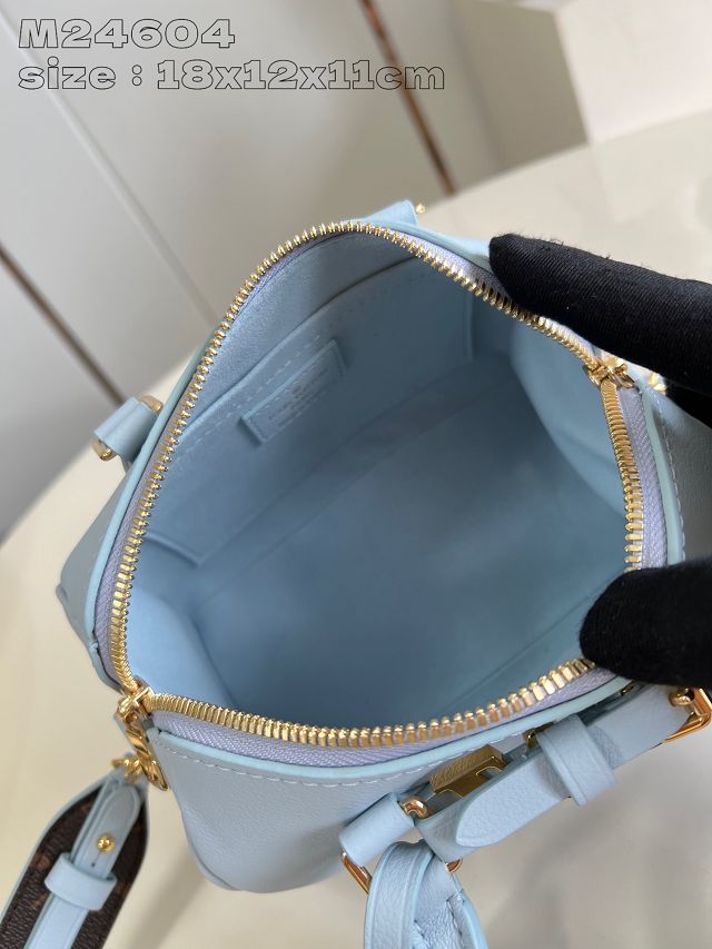 Louis vuitton original calfskin speedy 18 M24604 blue