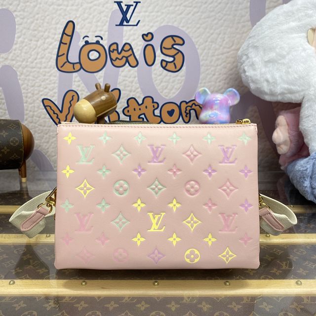 Louis vuitton original lambskin coussin pm bag M11726 light pink