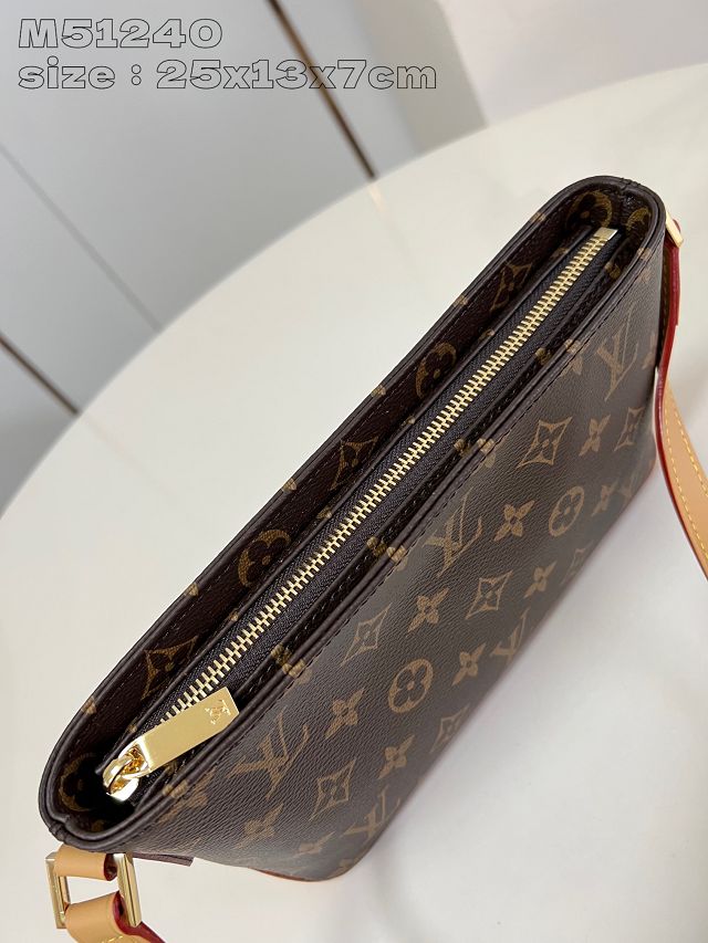 Louis vuitton original monogram canvas  twicr pochette M51240