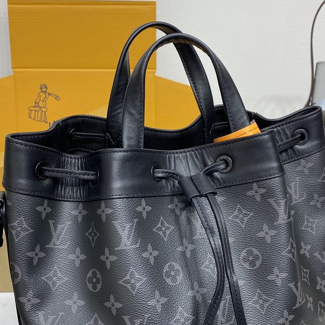 Louis vuitton original monogram eclipse maxi noe sling bag M46693