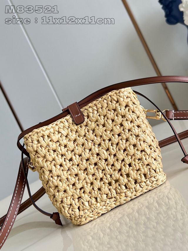 Louis vuitton original raffia noe purse M83521 natural