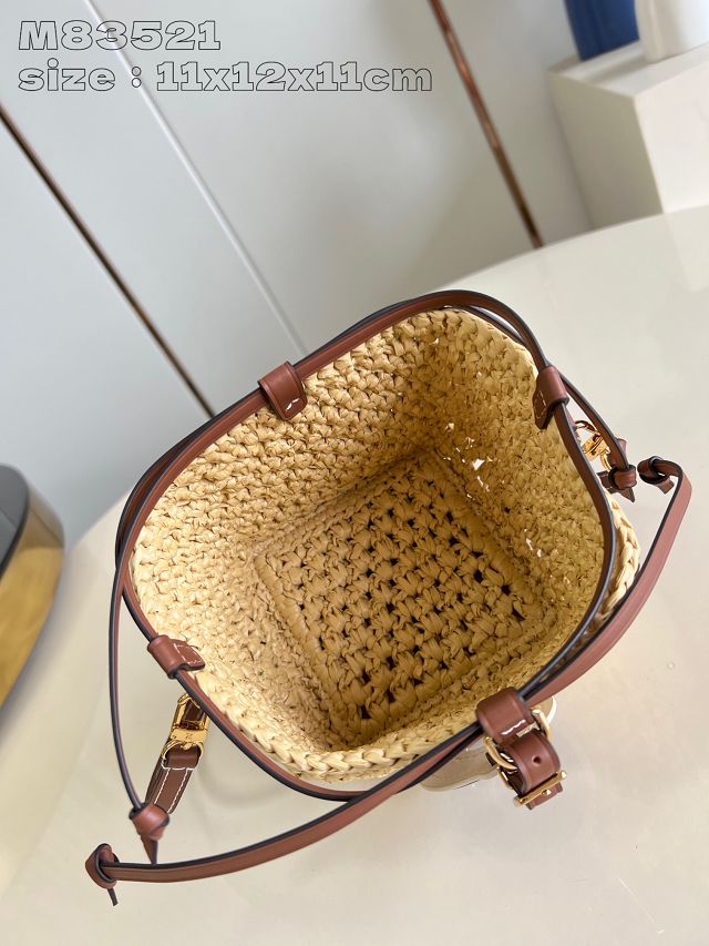 Louis vuitton original raffia noe purse M83521 natural