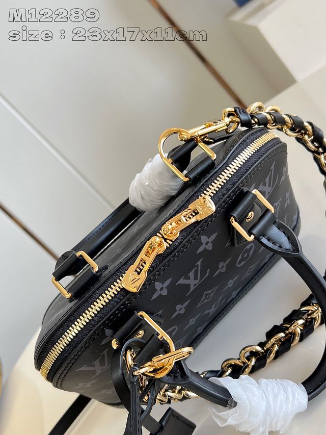 Louis vuitton original calfskin alma BB handbag M12289 black