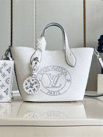 Louis vuitton original calfskin blossom pm tote M11734 white