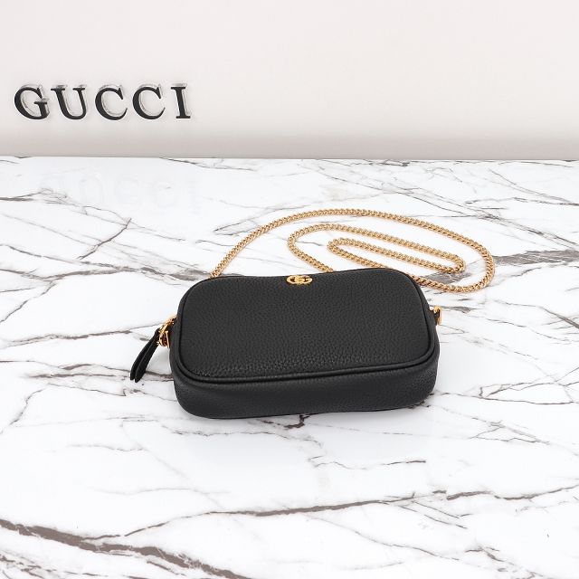 GG original calfskin marmont super mini shoulder bag 772759 black