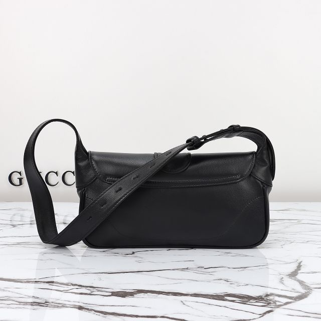 GG original calfskin aphrodite small shoulder bag 735106 black