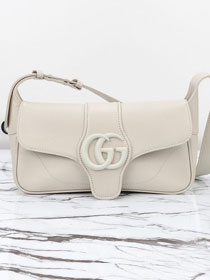 GG original calfskin aphrodite small shoulder bag 735106 white