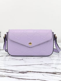 GG original calfskin super mini shoulder bag 772794 purple