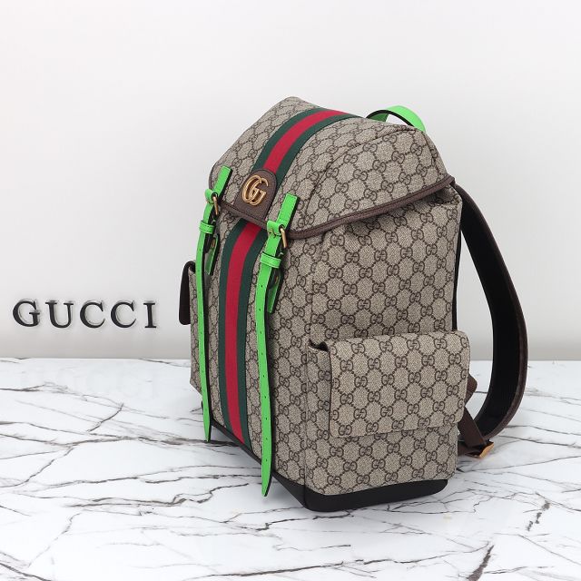 GG original canvas medium backpack 598140 green