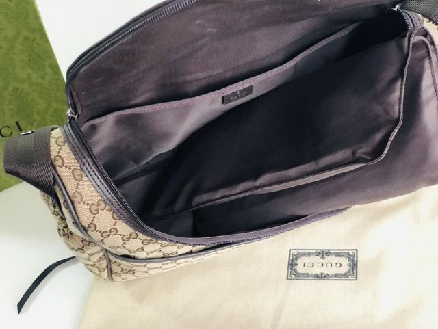 GG original canvas messenger bag 123326 beige