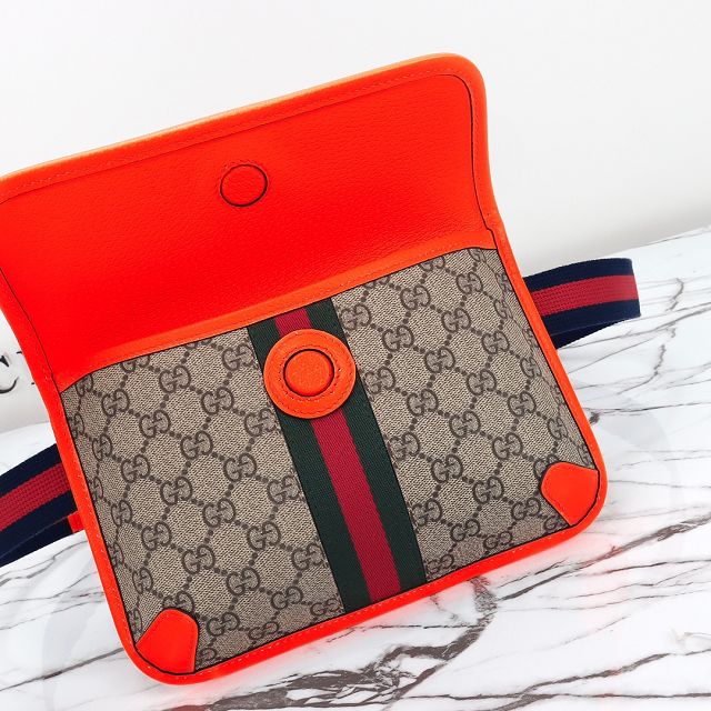 GG original canvas belt bag 752597 orange