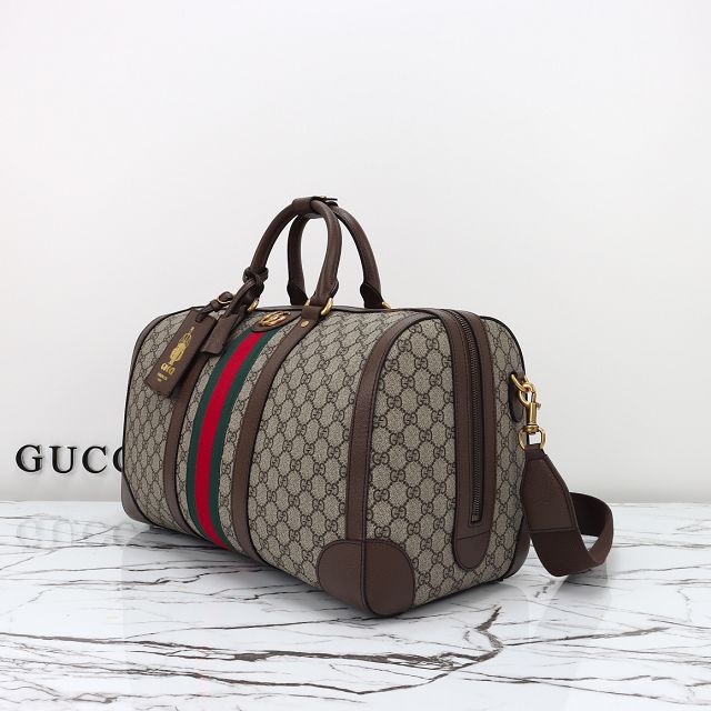 GG original canvas savoy medium duffle bag 724642 brown