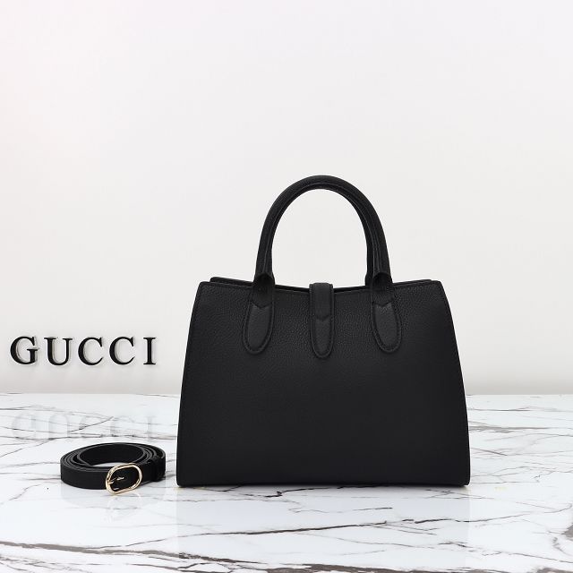 GG original calfskin small tote bag 795349 black