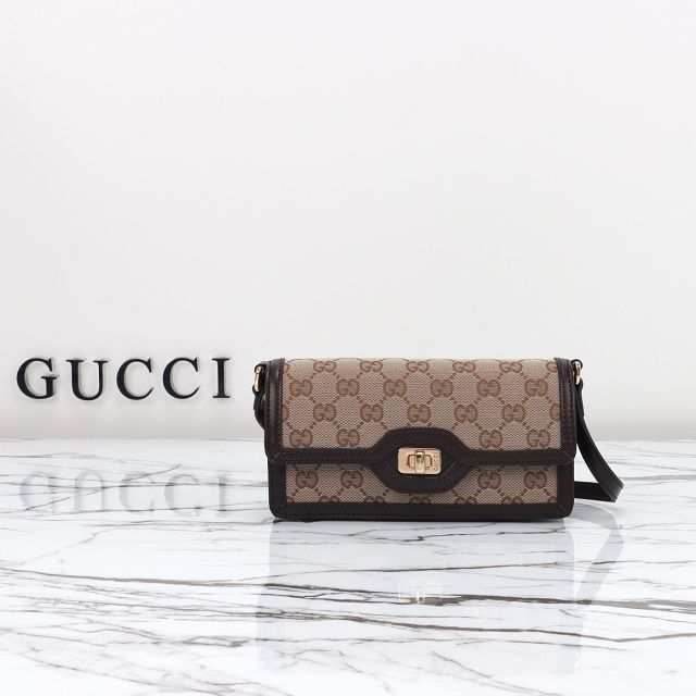 GG original canvas luce mini shoulder bag 790038 brown