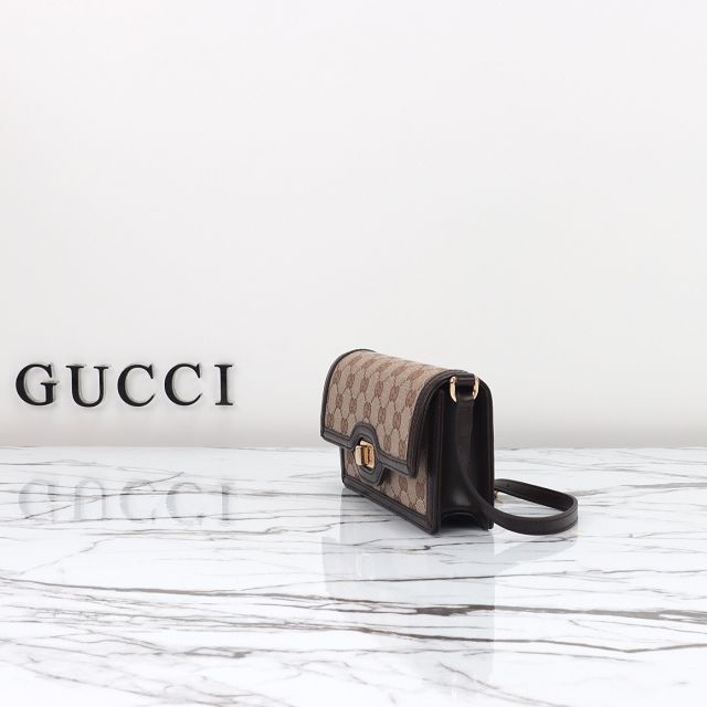 GG original canvas luce mini shoulder bag 790038 brown