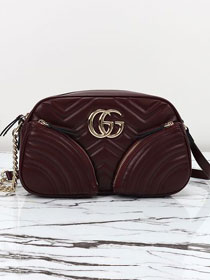 GG original calfskin marmont small shoulder bag 798715 bordeaux