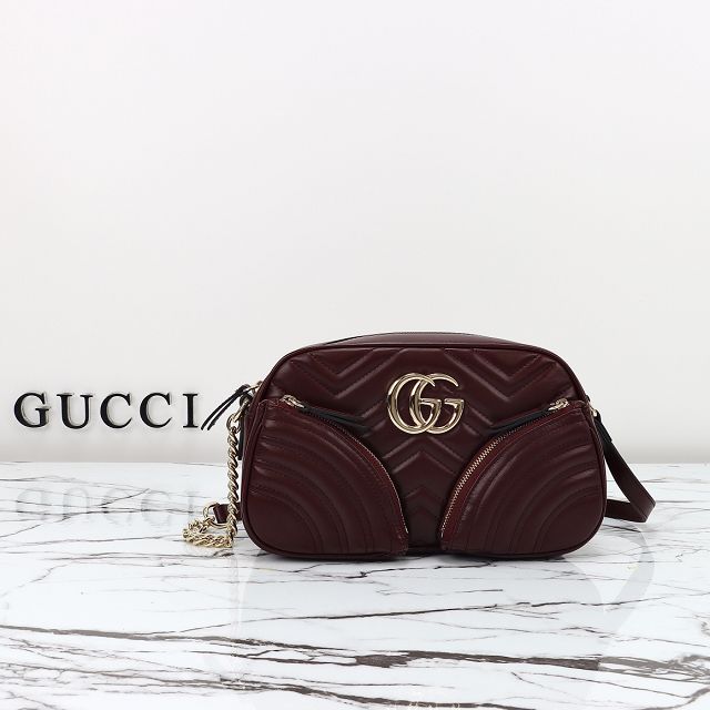 GG original calfskin marmont small shoulder bag 798715 bordeaux