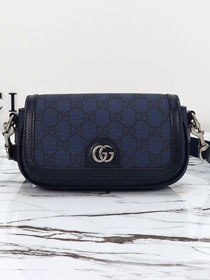 GG original canvas ophidia super mini shoulder bag 795466 blue