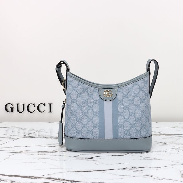 GG original canvas ophidia small shoulder bag 781402 light blue