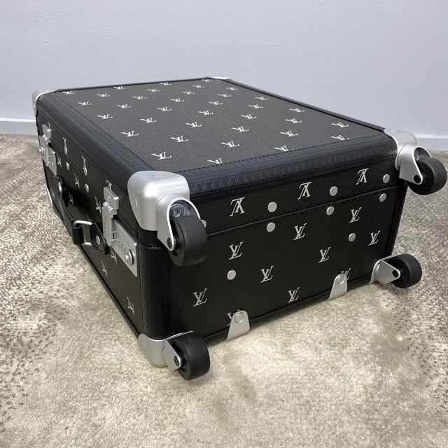 Louis vuitton original calfskin 55 rolling trunk M11067 black