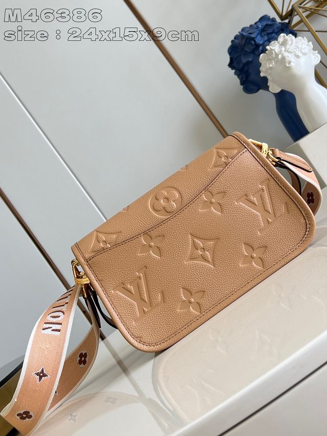 Louis vuitton original calfskin diane satchel M11817 arizona beige