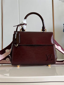 Louis vuitton original epi leather cluny BB handbag M24616 bordeaux