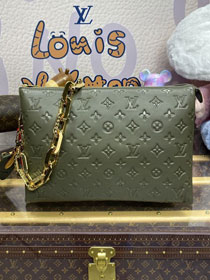 Louis vuitton original lambskin coussin pm bag M25110 green