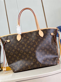 Louis vuitton original monogram canvas neverfull Inside out MM M11947 yellow