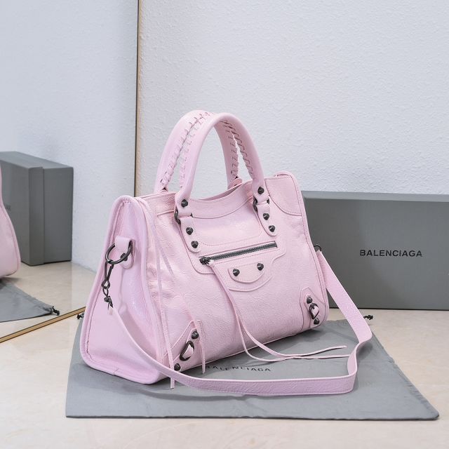 Balenciaga original lambskin le city medium bag 7977862 pink