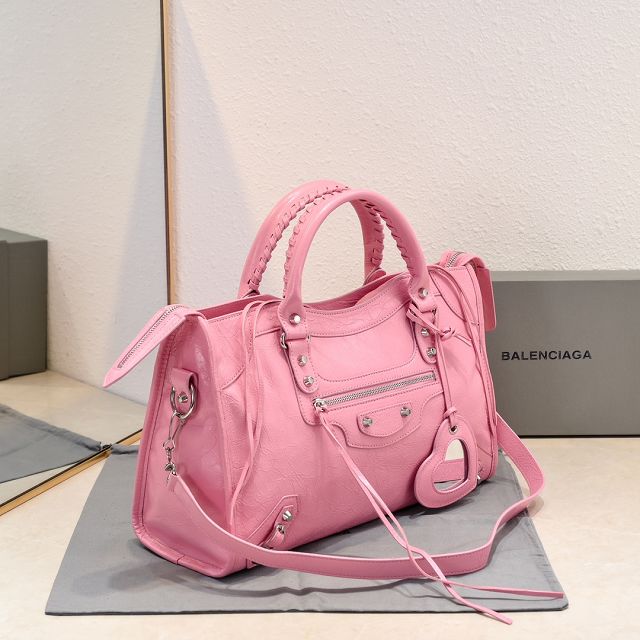 Balenciaga original lambskin le city medium bag 7977862 pink