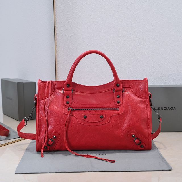 Balenciaga original lambskin le city medium bag 7977862 red